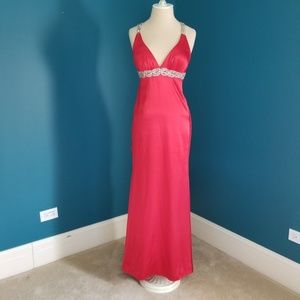 Red Long Prom Dress/Gown Size 4